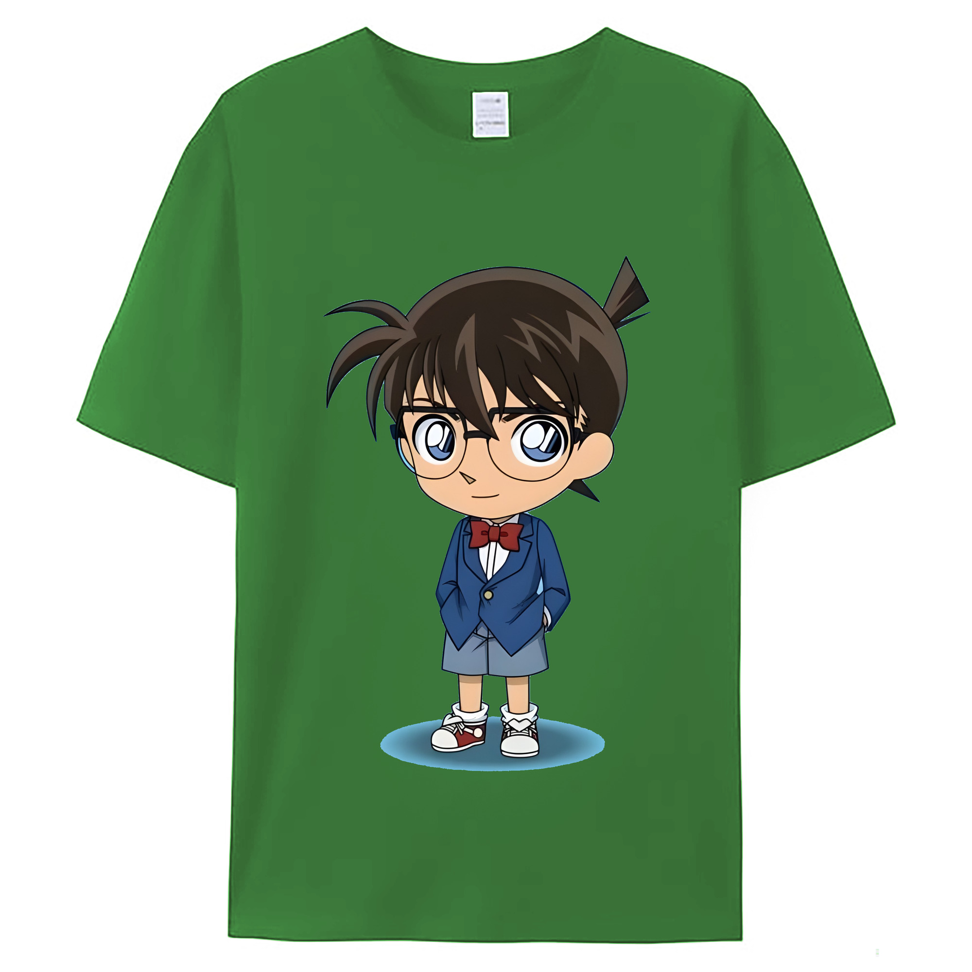 （画像用） 名探偵コナン 江戸川 コナン Detective Conan Conan Edogawa レディースカジュアルプリントTシャツ（綿100％）